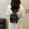 Cat Pattern Pu Material Small Backpack For Women With Breathable Design And Urban Style For Daily Use