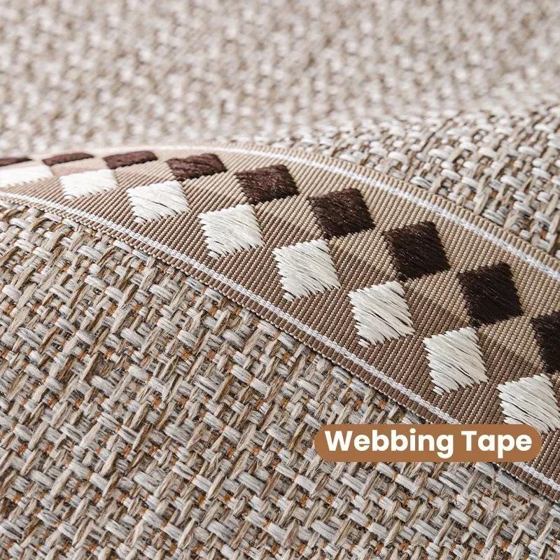 Cotton Linen Durable Sofa Cover Four Seasons Universal Sofa Pad Solid Color Sofa Mat for Living Room Anti-Slip Couch Cushion