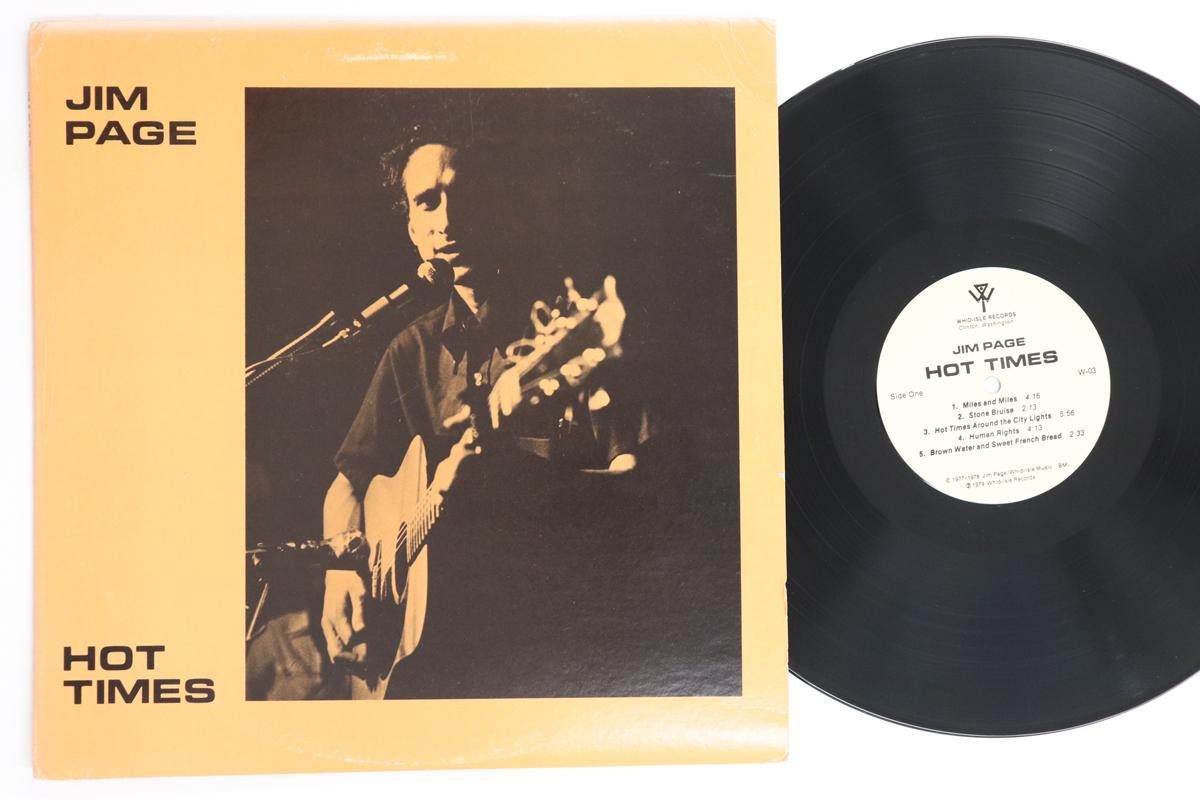 

LP Record JIM PAGE - Hot Times W03 Whid-Isle Recor 1979 US Blues Used