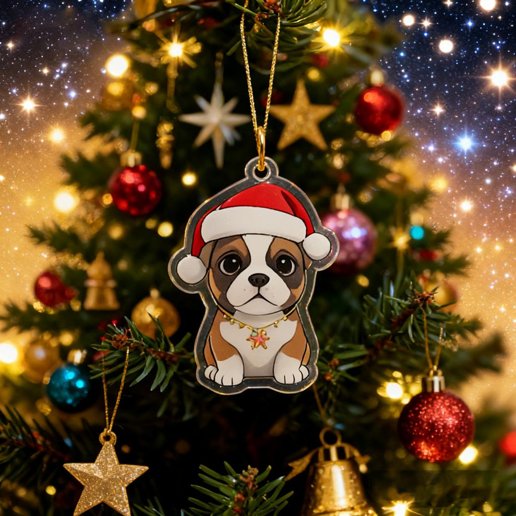 2D Flat Acrylic Mystery Box 24pcs Pendant With Airplane Box Funny Christmas Countdown Calendar