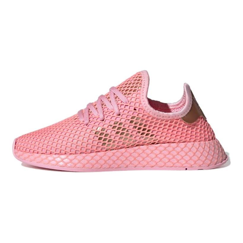Adidas Originals Deerupt Runner Low top Running Shoes Women's Pink Gold EF5386