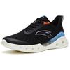 New Anta Cushioned Slip Resistant Low Top Running Shoes Men's Black Orange 112325520-7