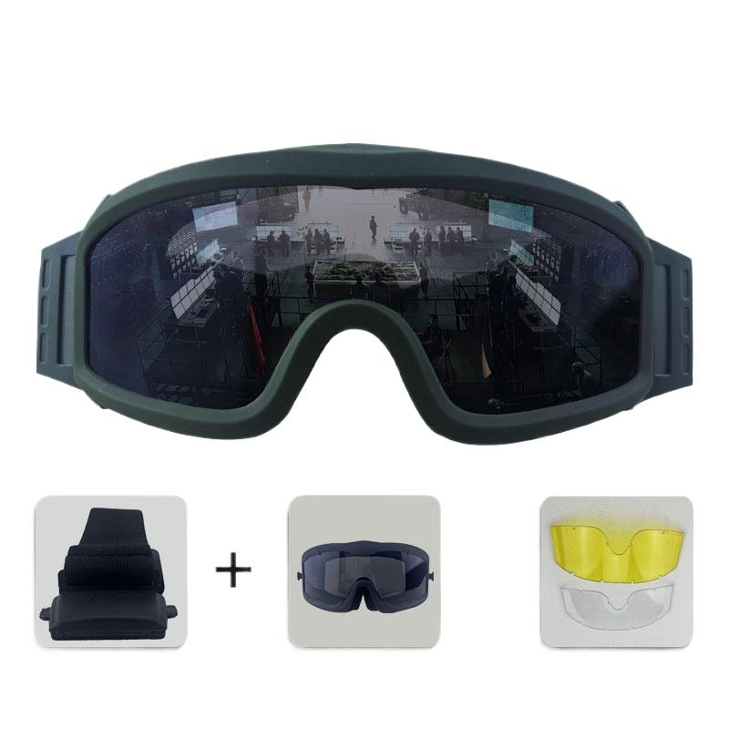 Alpha Tactical Goggles Militär-Fan-Brille Augenschutz Airsoft Paintball Outdoor Reiten Sportbrille Motorrad