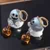 Resin Halloween Earrings Rhinestone Pumpkin Dangle Earrings Aesthetic Ghost Ear Studs  Girl