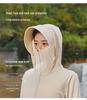 UPF 50+ Eisseide Sonnenschutz-Hoodie - UV-Schutz Radjacke für Männer & Frauen