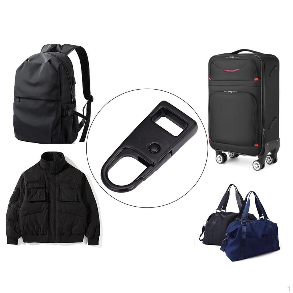 6 Detachable Zip Fixer Replacement Zipper Tags Repair , Universal Puller Set