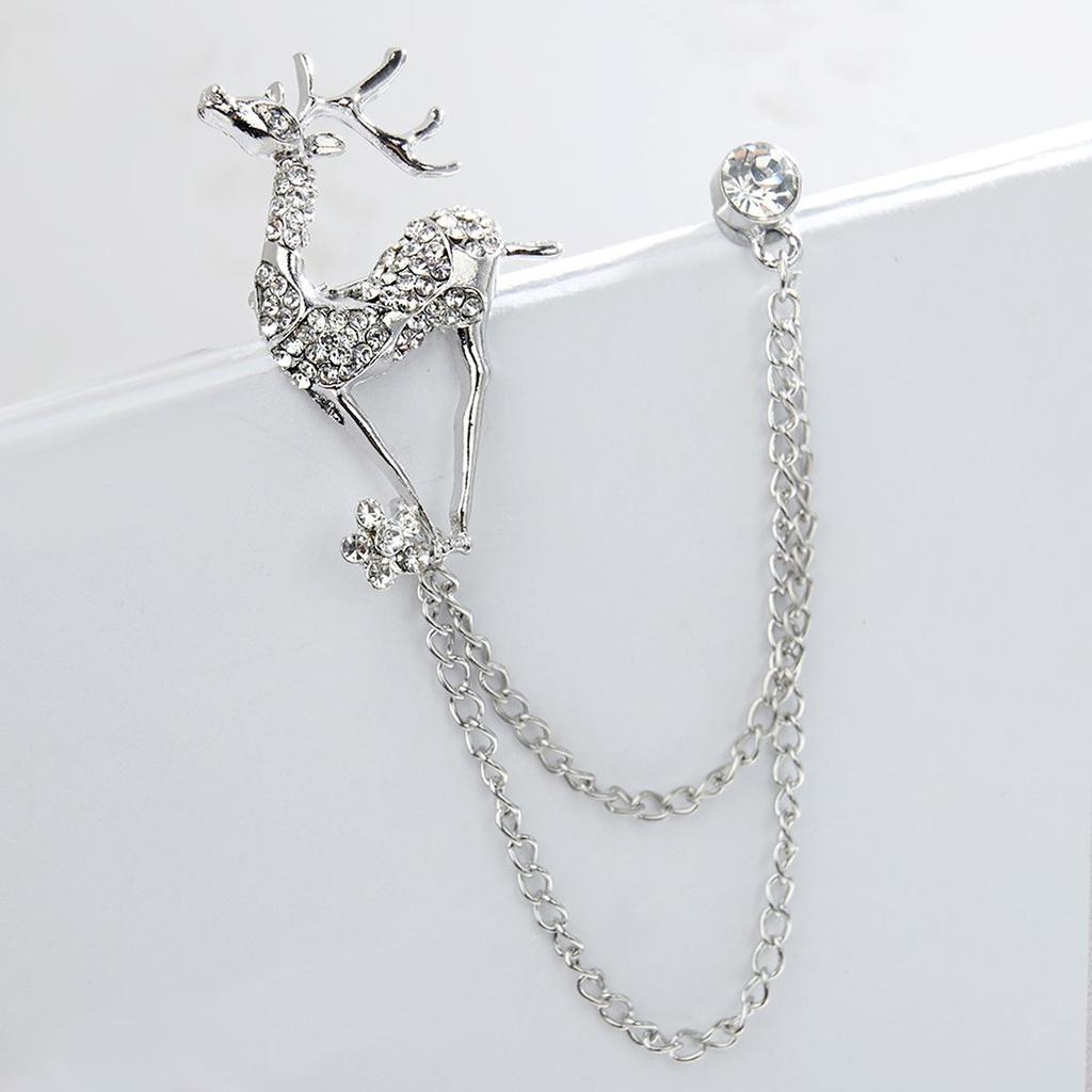 Men's High-End Honey Bee Tassel Brooch: Star, Crown, and Music Note Design Lapel Pin