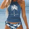 2024 European & American Multi-color Conservative Bikini Swimsuit