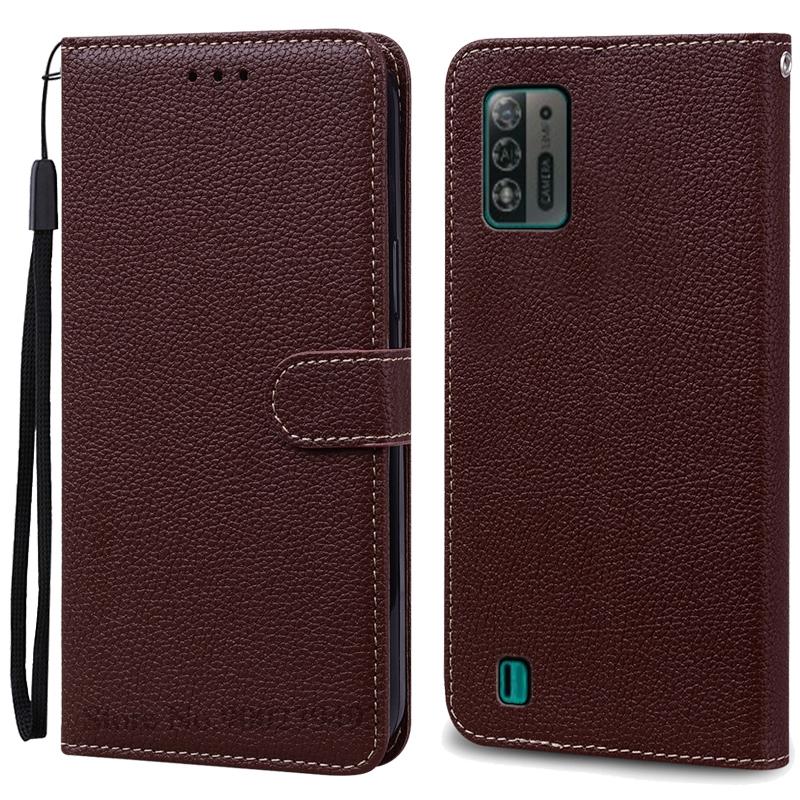 A52 Lite Pouzdro Pro ZTE Blade A52 Lite Pouzdro Měkké Silikonové Peněženkové Kožené Vyklápěcí Pouzdro Pro ZTE Blade A52 Lite Pouzdro TPU Zadní Kryt Etui