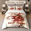 Custom Bedding Set Cristiano Ronaldo Pattern, Print Name Text 1 Duvet Cover Plus 2 Pillowcases Home Textile