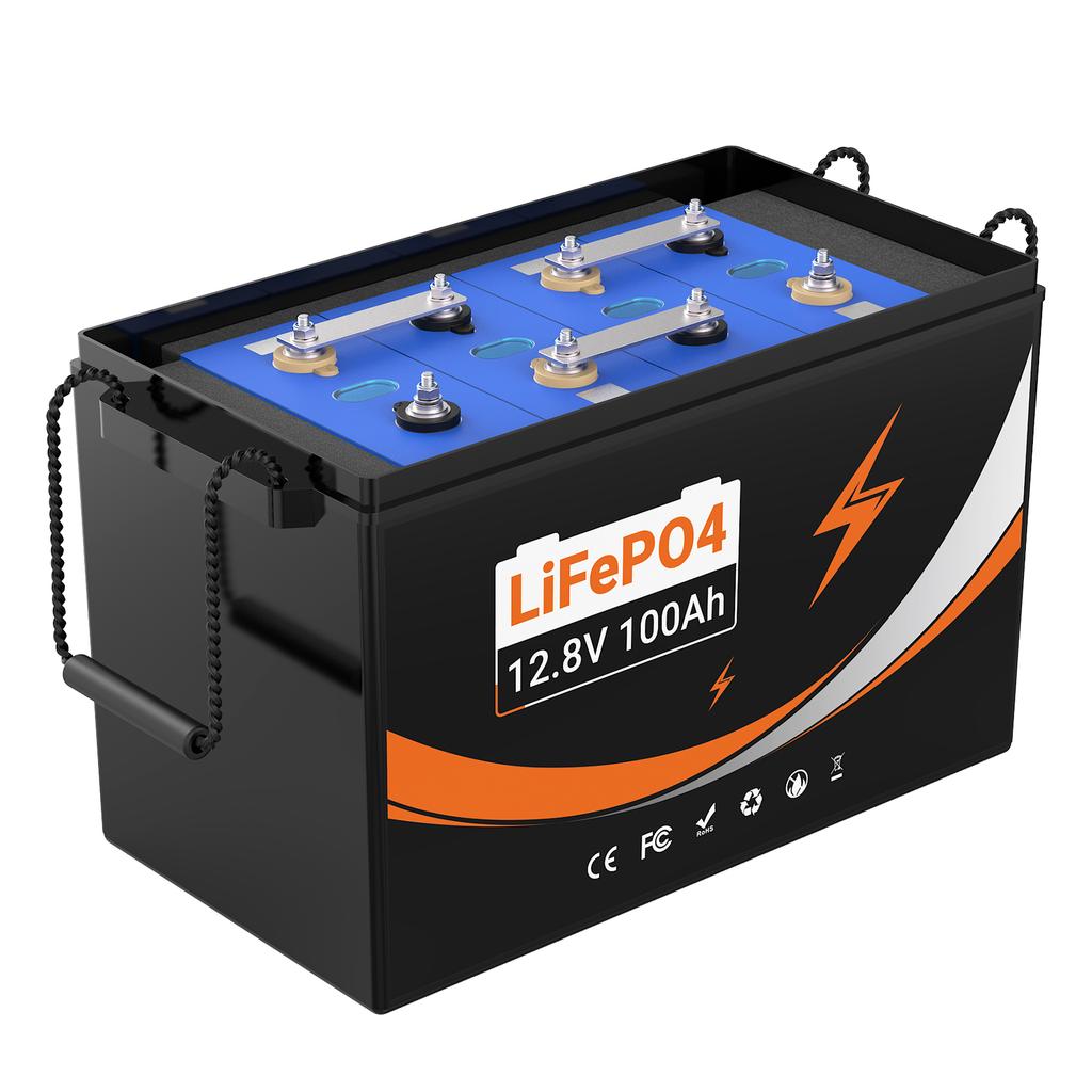 EU PL Stock Warehouse Hot Selling 12V 24V 100AH 200Ah 300AH Lithium Iron Phosphate Battery With BMS for Off Grid Solar System
