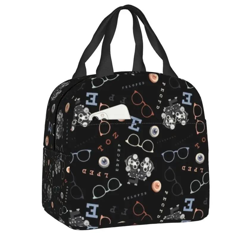 Clear Vision Lunch Bag Glasses Thermal Cooler Insulated Bento Box For Women Kids School Children Beach Camping Food Tote Bags