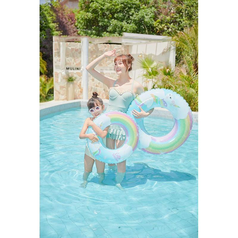 Children Swimming Adult Circle New Cartoon Colorful Unicorn Pattern Water Toys