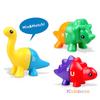 Montessori Dinosaur Matching Toy Number/Alphabet Color Sorting Fine Motor Skill Sensory Toy for Toddlers Party Game Chrisms Gift