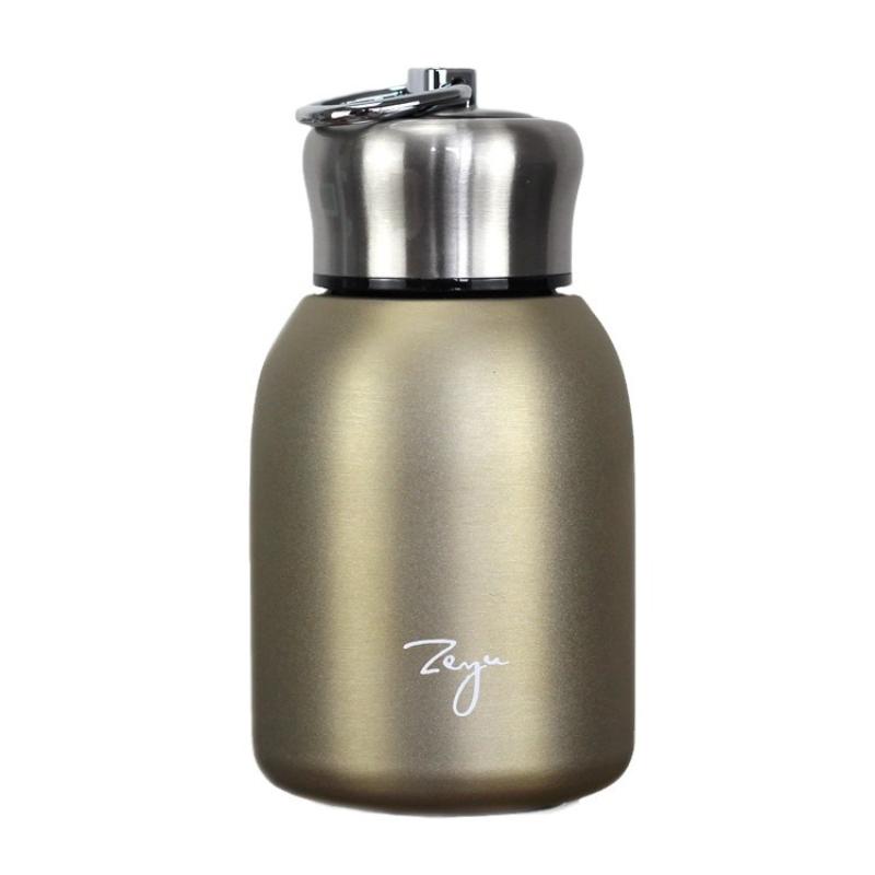 Portable Mini Water Bottle Stainless Steel 300ML Coffee Mugs for Sport Camping Belly Shape Thermos Vacuum Cup Thermal Drinkware