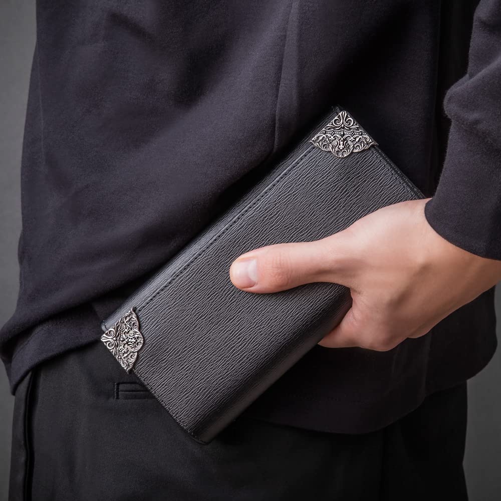 Artemis Classic Crown Corner Long Wallet (AK Collaboration) ACW0026, Men's Brand Name Leather Wallet