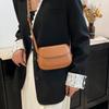 Pu Saddle Bag With Solid Color Design For Daily Casual Women