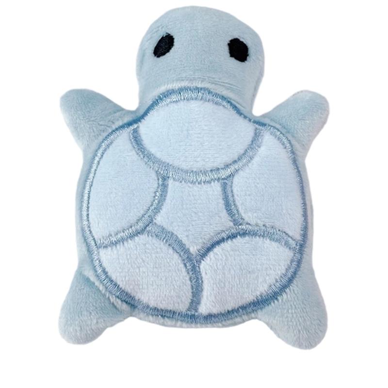 Sweet Turtles Children Toy Key Pendant Furry Miniature Plush Toy Keyring for Bags and Key Carry Along