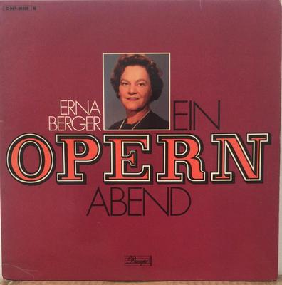 LP-skiva ERNA BERGER - Opern Abend 1C04728556M Dacapo Germany Classical Used