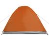 Vidaxl Tourist Tent, 2-Person, Grey-Orange, Waterproof