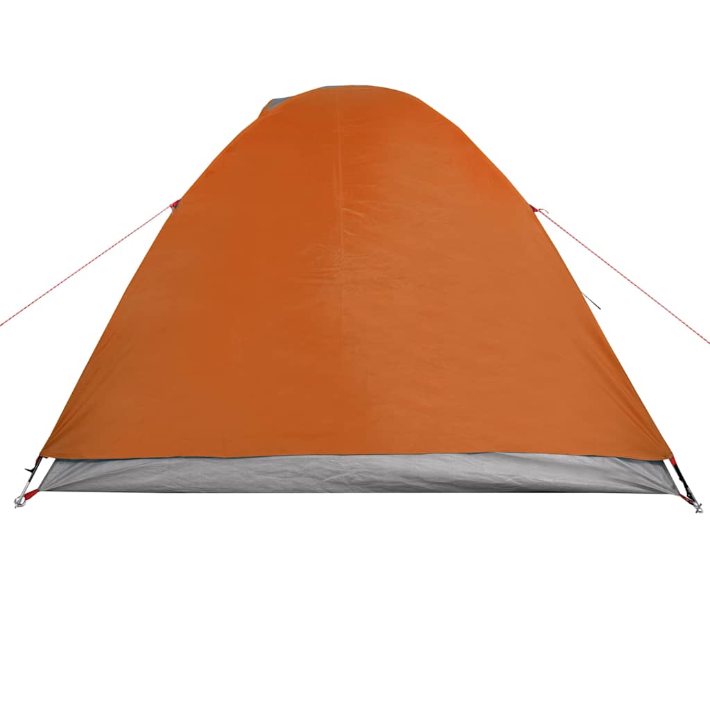 Vidaxl Tourist Tent, 2-Person, Grey-Orange, Waterproof