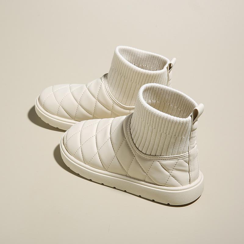 Ins Korean Version of Snow Boots for Women 2025 Winter New Velvet Female Student Cotton Shoes Heightening Muffin Casual Shoes RM881