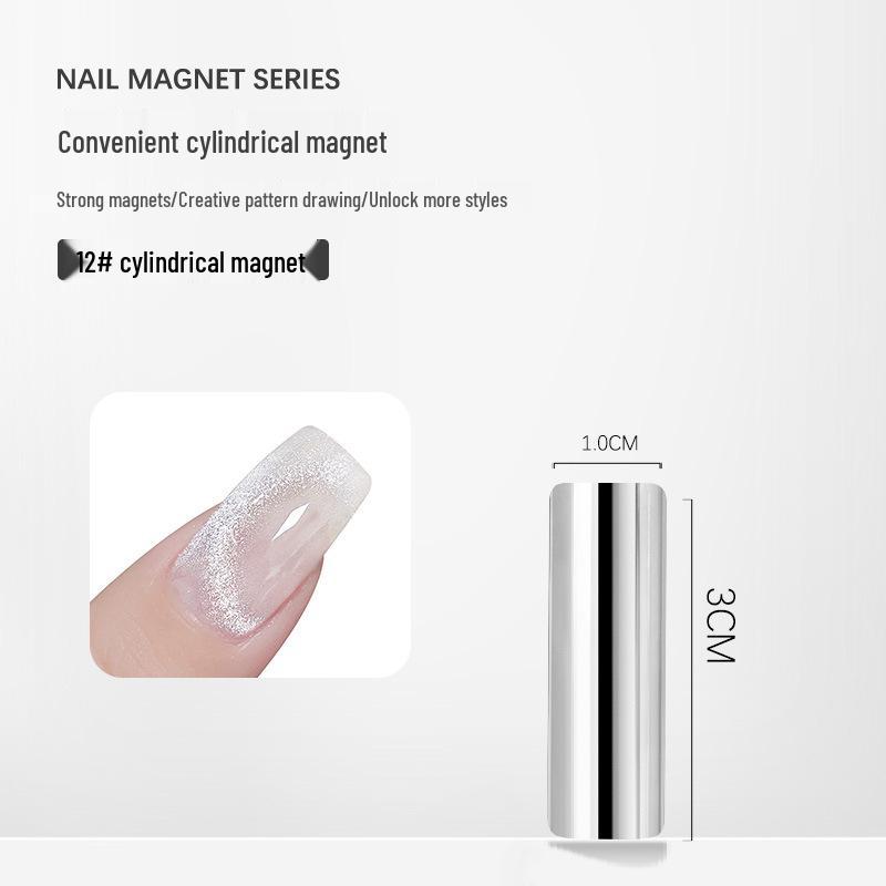 Nail Art Magic Wand: Double-Headed Cat Eye Gel Thickened Magnet