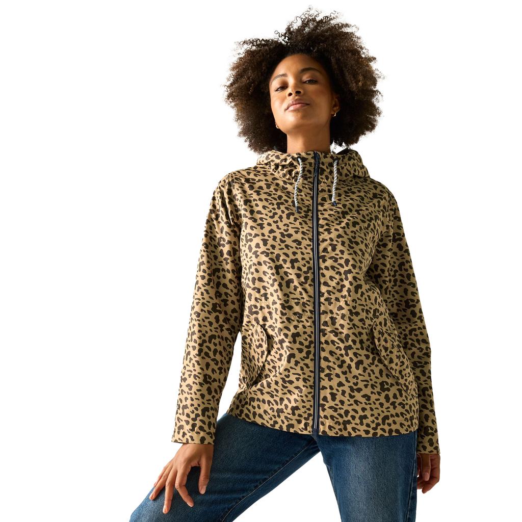 Regatta Womens/Ladies Bayletta Leopard Print Waterproof Jacket
