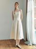 CLUNY Modern Bustier Long Sleeveless Dress - Black