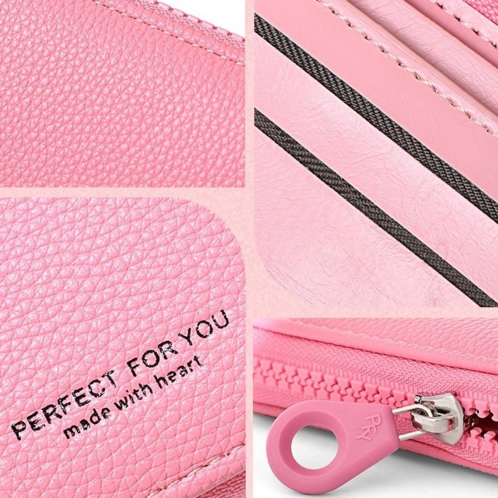 Short Clutch PU Leather Card Holder Zipper Coin Purse Retro Women Short Wallet Card Storage Bag