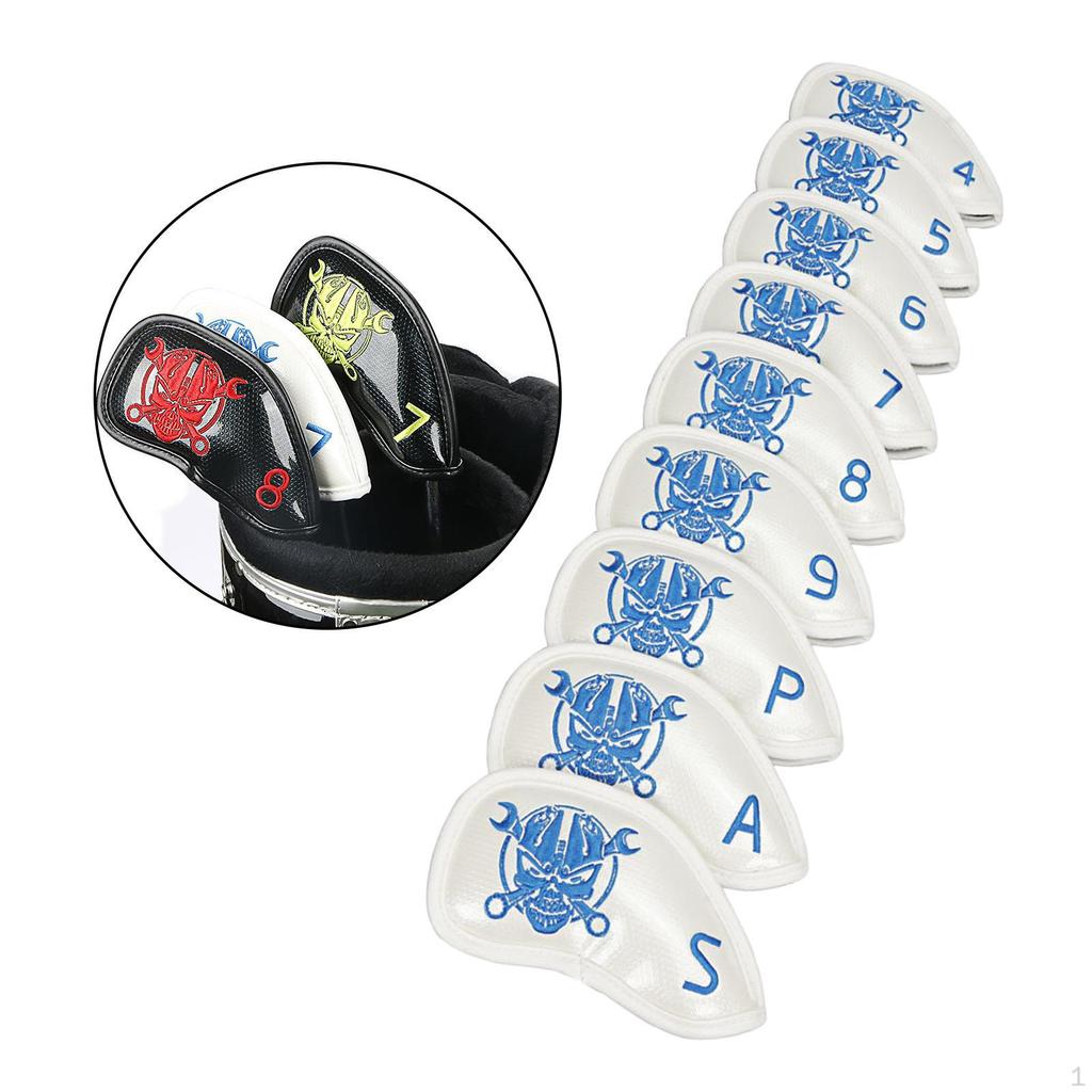 Durable Iron Headcover Waterproof Universal 15x7cm Irons Head Cover Wedges or 4-9,P,S,