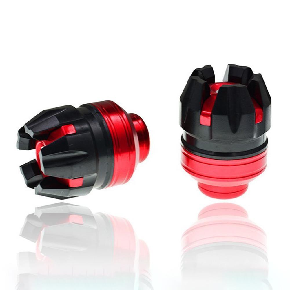 

Secure Your Ride 2PCS CNC Aluminum Fork Cup for Motorbike Anti Collision красный