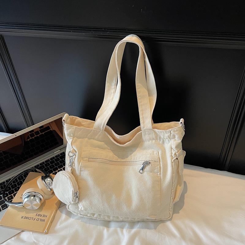 Large Capacity Bag Fashion Trend Casual Texture Shoulder Messenger Bag 2025 Autumn New Women's Tote Bag