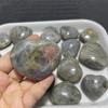 16pcs Natural Labradorite Crystal Heart Decoration Polished Moonstone Healing Rock Quartz Gift Reiki Feng Shui Spiritual Jewelry