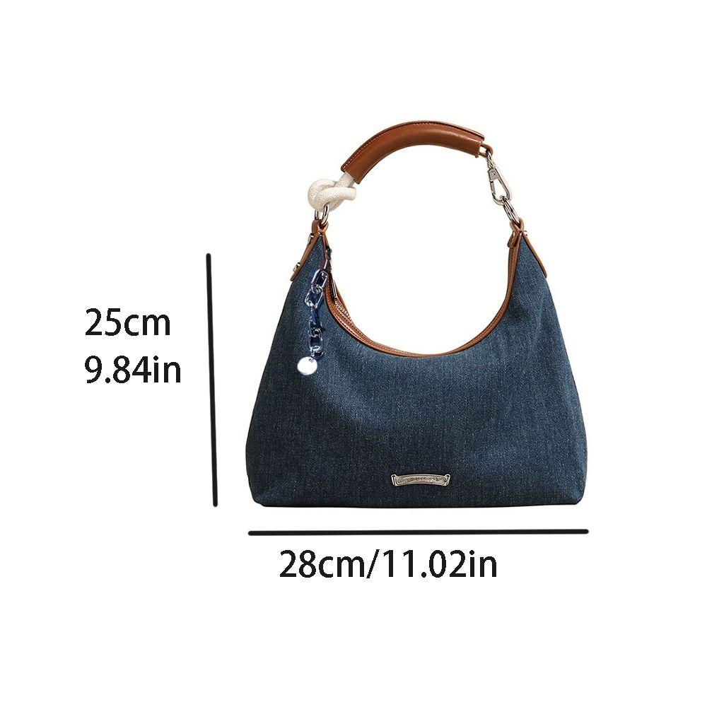 Large Capacity Shoulder Bag Denim Work Tote Bag Birthday Gifts Women's Bags  Streetwear