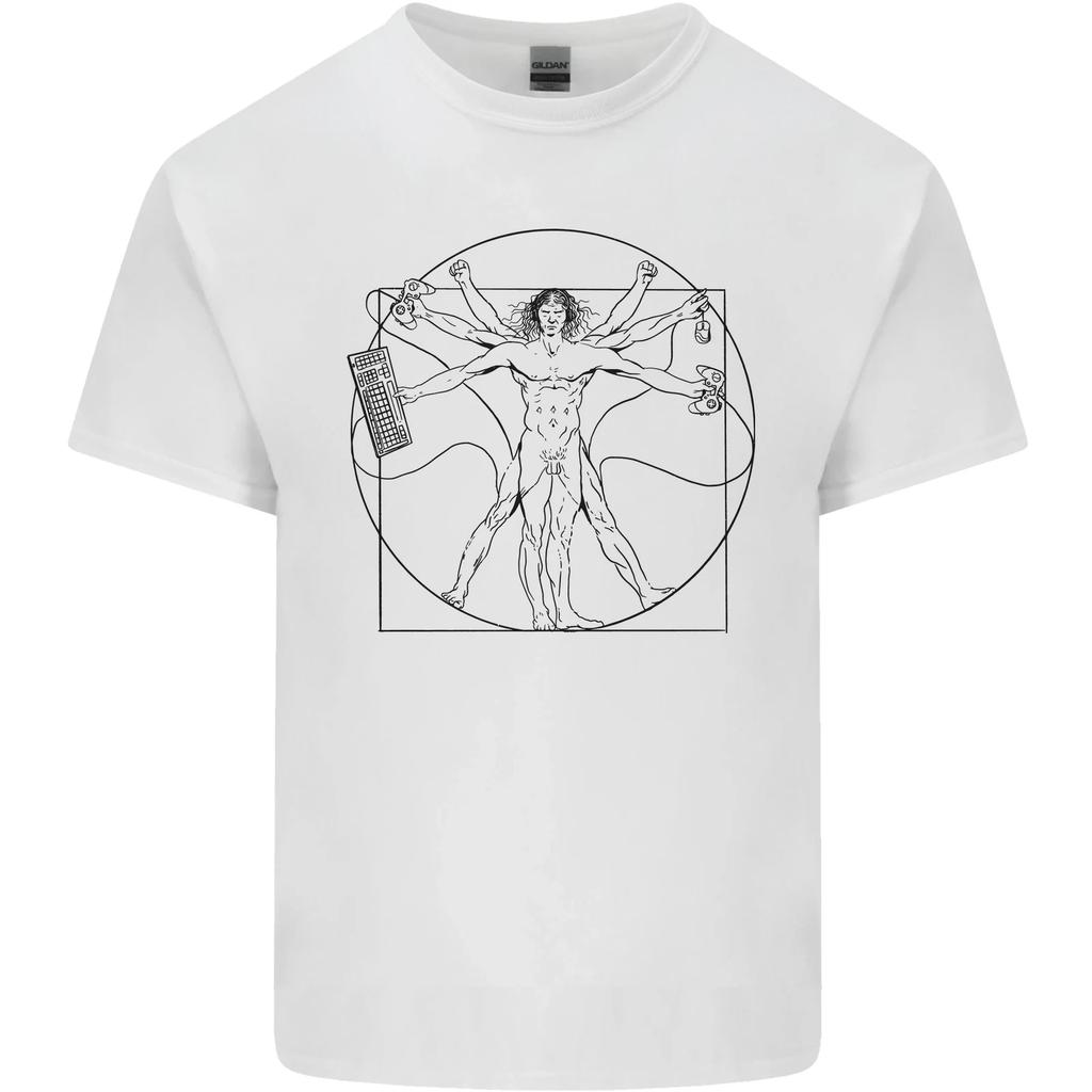 Gaming Vitruvian Gamer Funny Video Games Kids T-Shirt Childrens