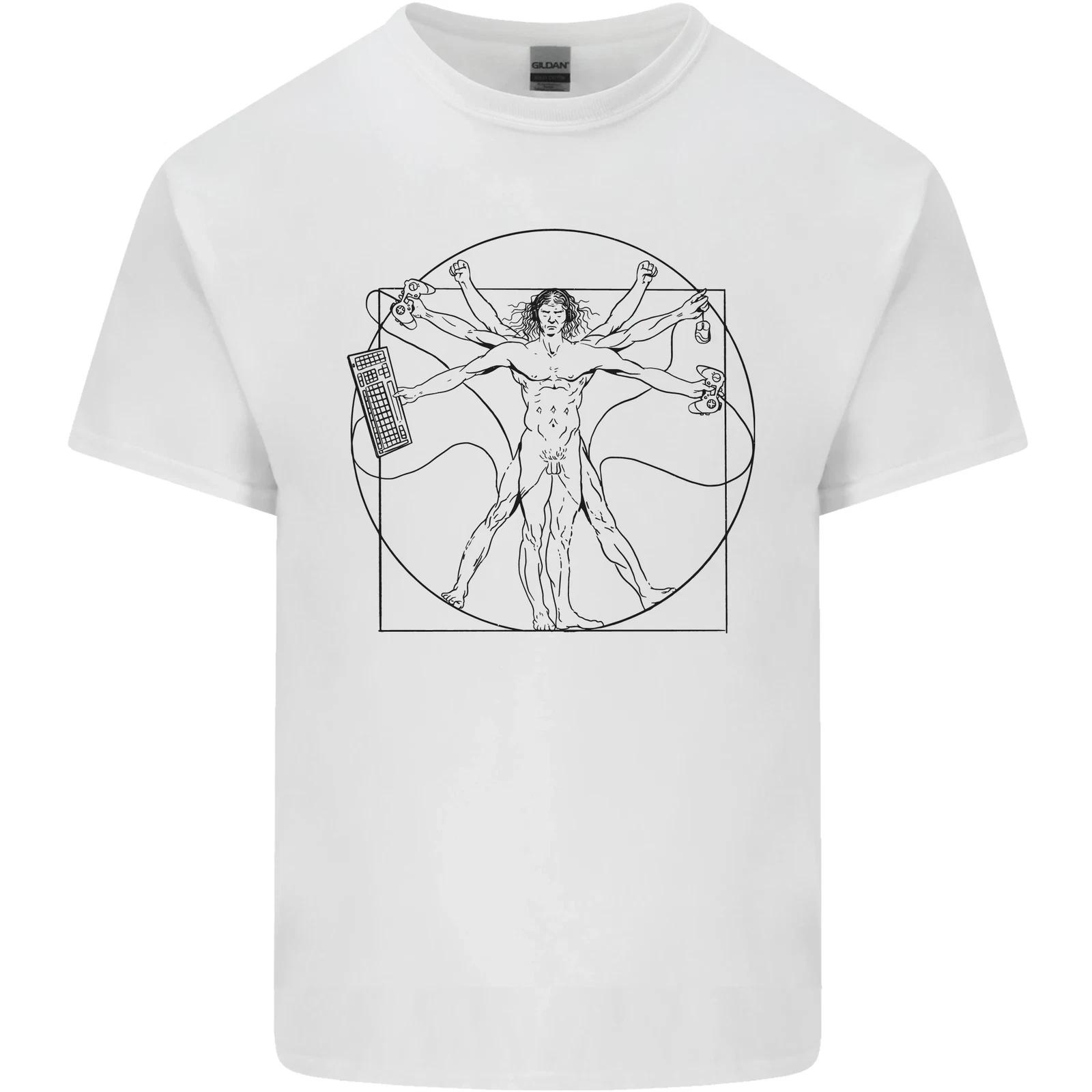 

Gaming Vitruvian Gamer Funny Video Games Kids T-Shirt Childrens XL
