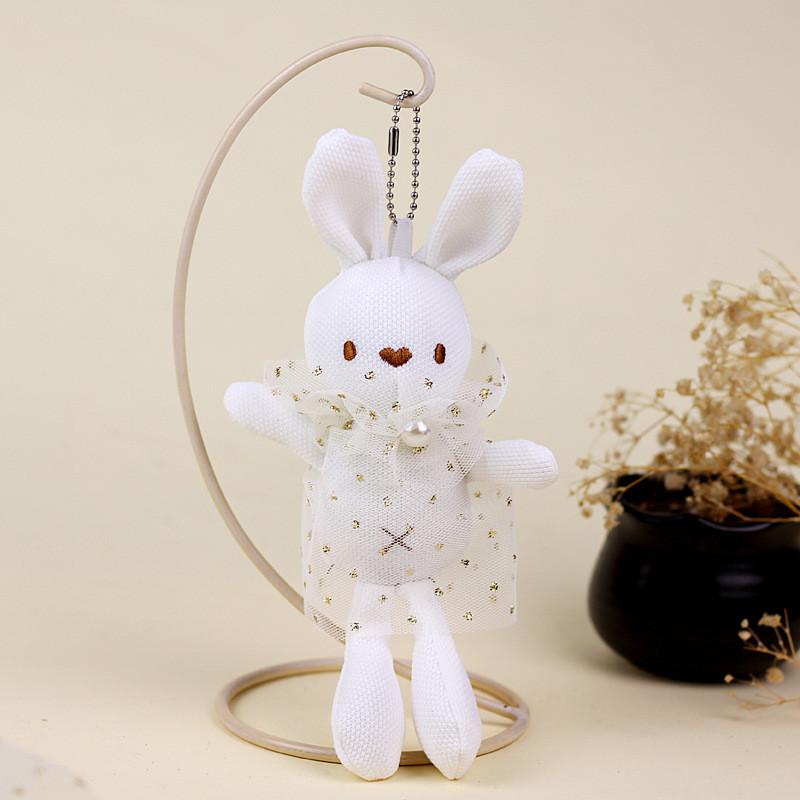 Adorable Plush Rabbit Doll With Soft Corn Yarn Skirt And Fluffy Wool Material