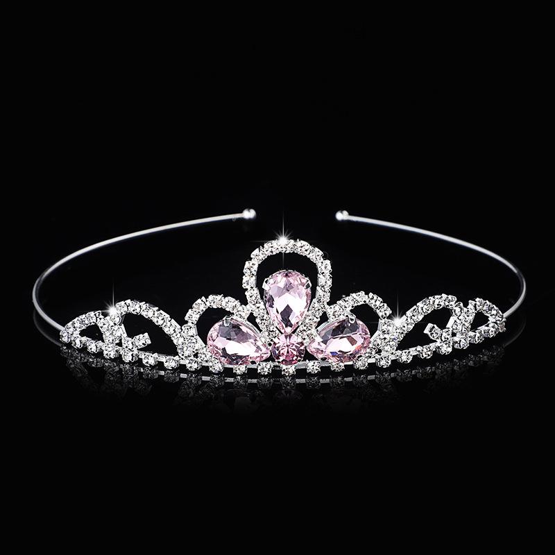 Rhinestone Crystal Tiara Princess Crown Rhinestone Headband Girls Crowns for Kids Wedding Prom Birthday Party Gift