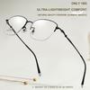 New Luxury Titanium Glasses Frame Gentleman's Semi-Rimless Fashion Eyewear Ladies' Retro Classic Ultra-Lightweight Eyeglasses