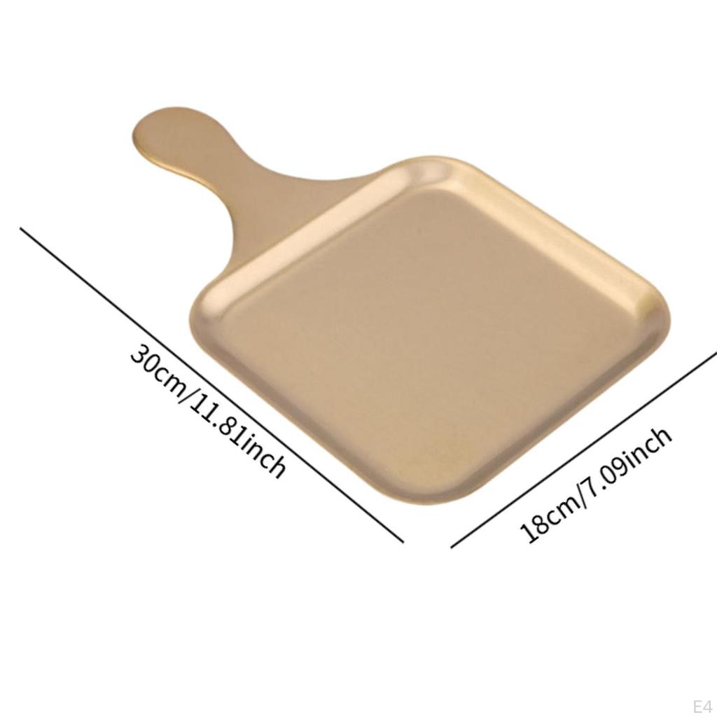 Cake Tray Serving with Handle Creative Decorate Multipurpose Snack Plate Decorative