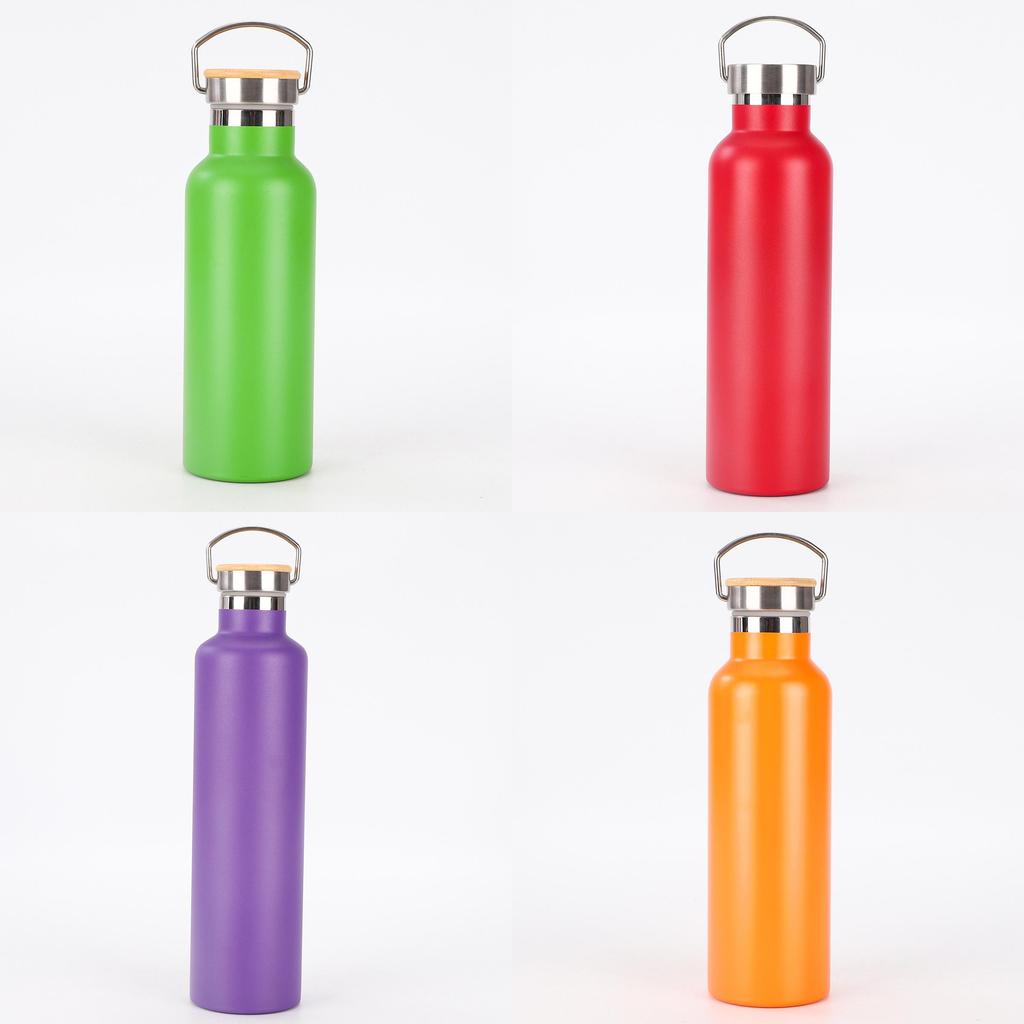 Modern 304 Stainless Steel Vacuum Travel Mug With Handle For Outdoor Hiking And Sports