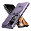 Sliding Camera Lens Cover Armor Phone Case For VIVO V40 V2348 V40Pro V2347 V50 5G V2427 Metal Ring Stand Holder Shockproof Shell