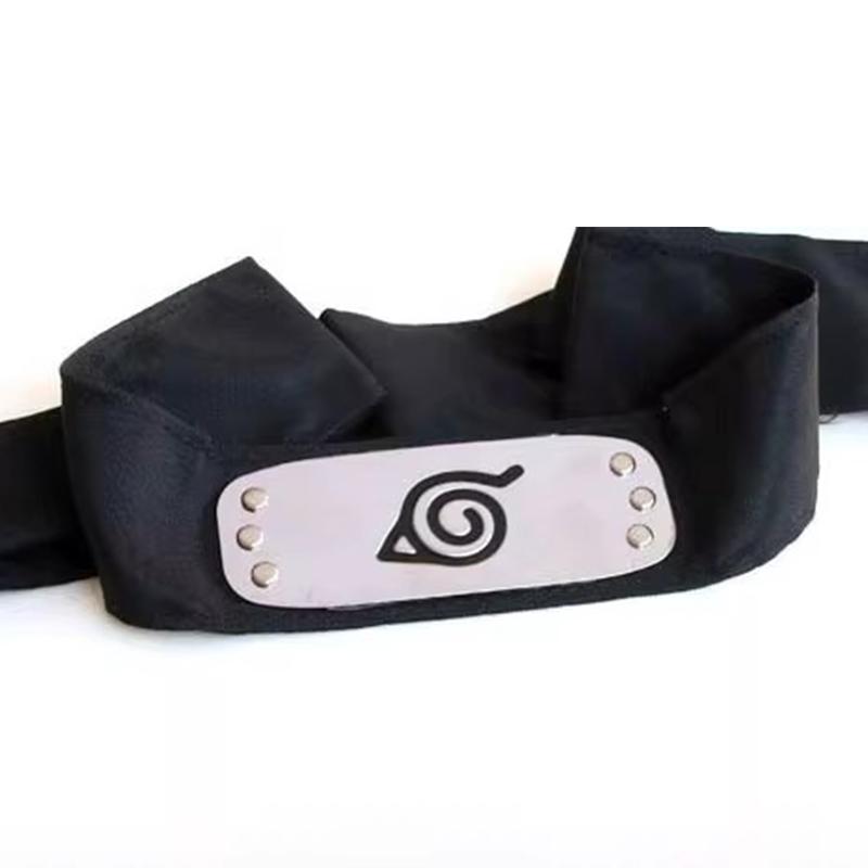 Anime Naruto Ninja Headband Uzumaki Akatsuki Kakashi Figure Cosplay Headbands Forehead Protector Props Halloween Party Gift