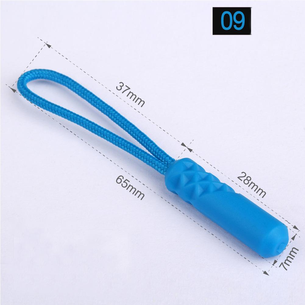 10 teile/los 10 Farbe Reißverschlüsse Pull Puller Ende Fit Seil Tag Ersatz Clip Gebrochen Schnalle Fixer Koffer Zelt Rucksack Zipper schnur