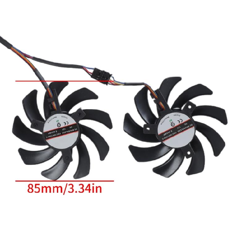 85mm 12V Graphics Card Cooling Fan GPU Coolers Replacement Fan for RX 5600XT 5700 6600 Graphics Card Management