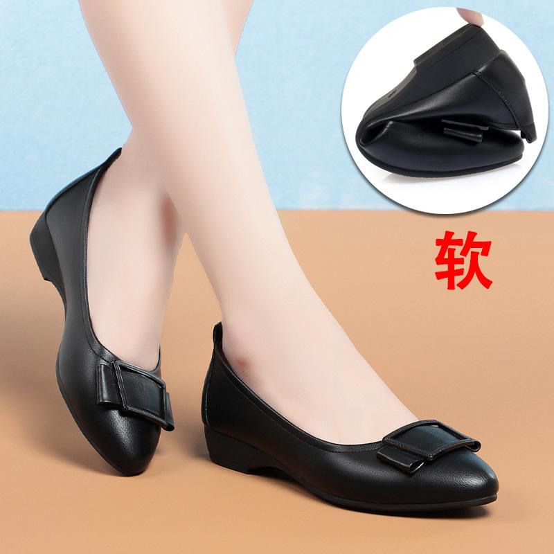 Spring Autumn Woman Shoes 2026 Shallow Mouth Elegant Office Shoes Female Pumps Fashion Black Work Shoes Size 35-42 Comfort