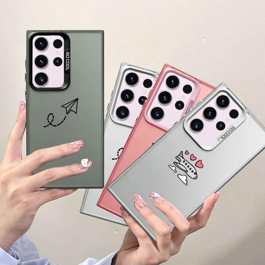 Case for Samsung Galaxy S21 S25Plus S23 S24 FE S25 S22 Ultra Note 20 Ultra S24Ultra S20 FE Soft Shell Aeroplane