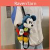 Mickey Mouse Plush Backpack For Kids With Zipper Closure And Mobile Pocket For Casual Travel