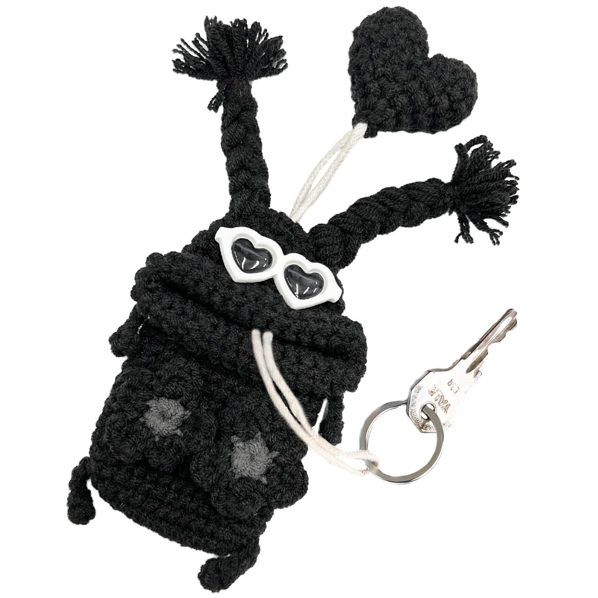 

Макарони Края Пряжи Талисман Ключ Полный Монстр Аксессуар Ключ Корейский Ручной Работы [макарони край] Чехол, Черный, Брелок, Чехол, Хранение, Предмет, (отпуск)